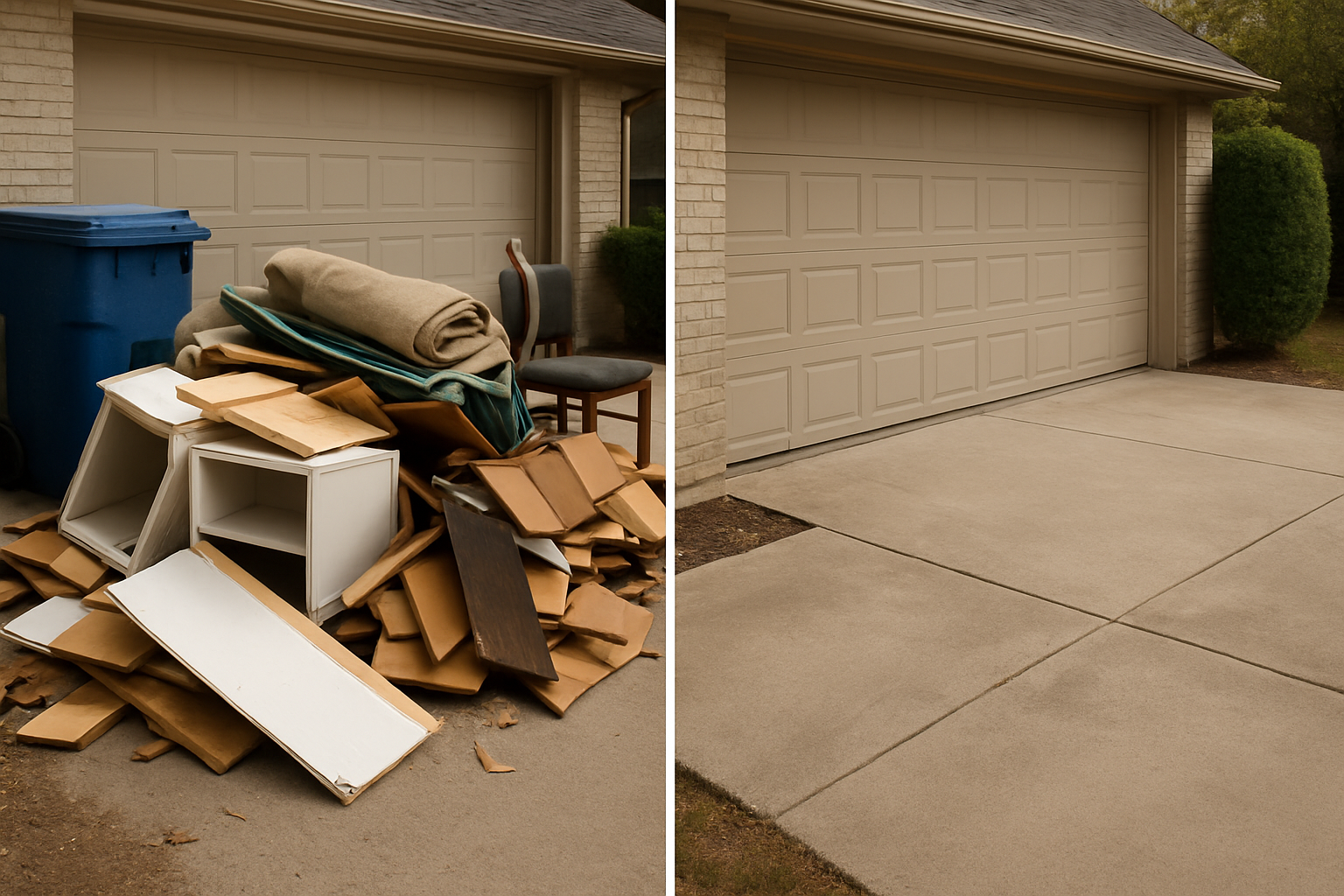 Before: Cluttered Garage